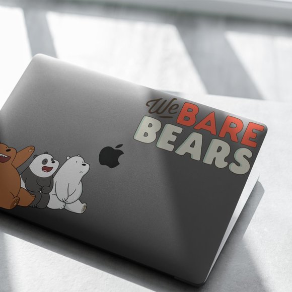 Cartoon We Bare Bears case for apple MacBook All Generations Air Pro - Picture 4 of 7